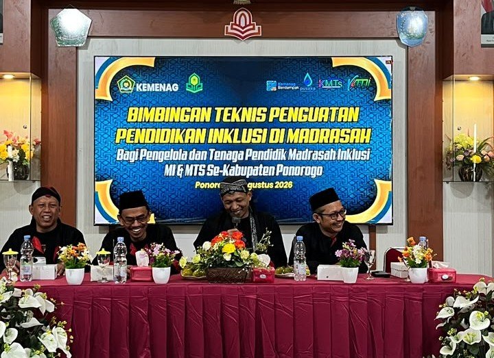 Bimtek Penguatan Pendidikan Inklusi di Madrasah Digelar di MAN 1 Ponorogo, Diikuti 90 Tenaga Pendidik MI dan MTs