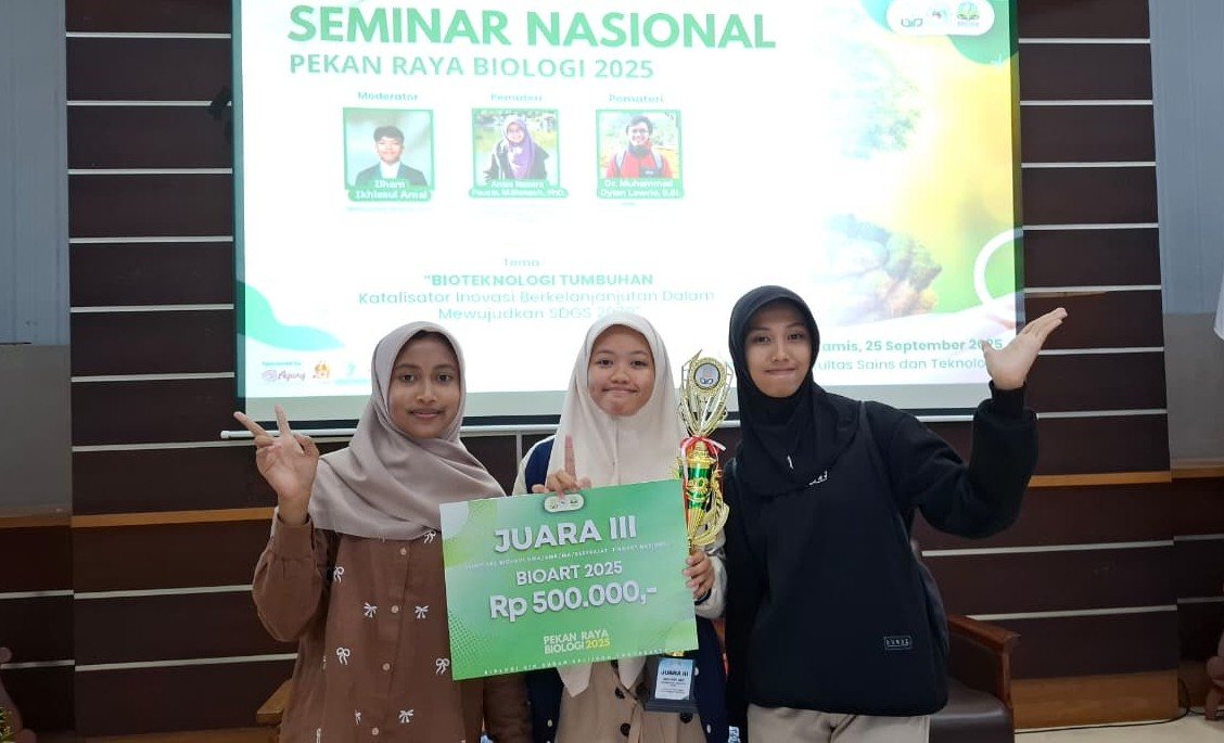 Siswa MAN 1 Ponorogo Meraih Juara 3 dalam Ajang Biology Art di Pekan Raya Biologi UIN Sunan Kalijaga